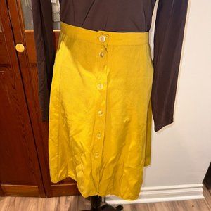 Vintage Mustard Starlette Skirt - Large